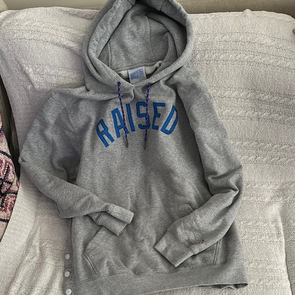 Raised hoodie gray L